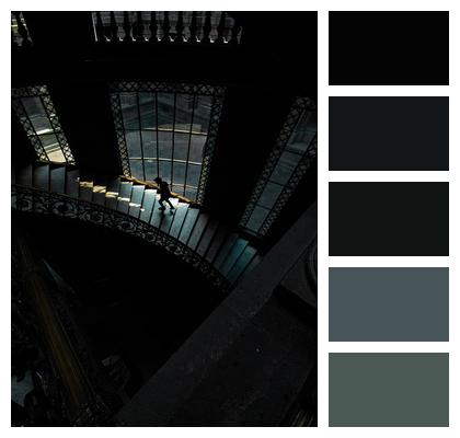Dark Museum Stairs Image