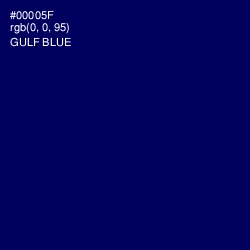 #00005F - Gulf Blue Color Image