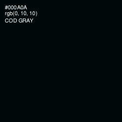 #000A0A - Cod Gray Color Image