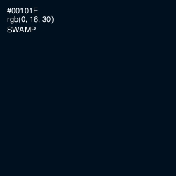 #00101E - Swamp Color Image