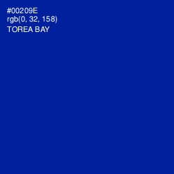 #00209E - Torea Bay Color Image