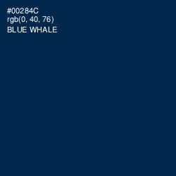 #00284C - Blue Whale Color Image