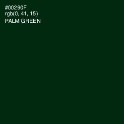 #00290F - Palm Green Color Image