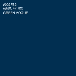 #002F52 - Green Vogue Color Image