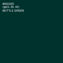 #00322D - Bottle Green Color Image