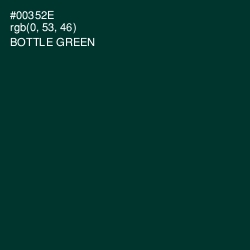 #00352E - Bottle Green Color Image