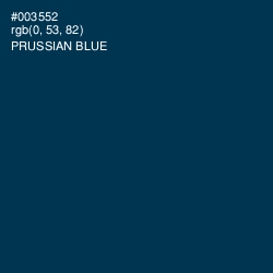 #003552 - Prussian Blue Color Image