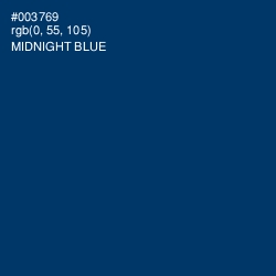 #003769 - Midnight Blue Color Image