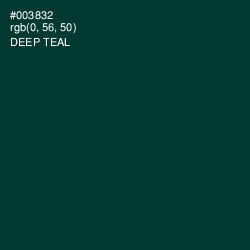 #003832 - Deep Teal Color Image