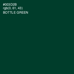 #003D2B - Bottle Green Color Image