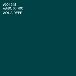 #004245 - Aqua Deep Color Image