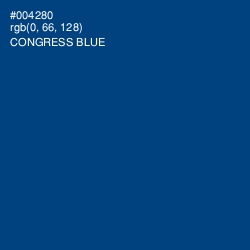#004280 - Congress Blue Color Image