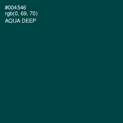 #004546 - Aqua Deep Color Image
