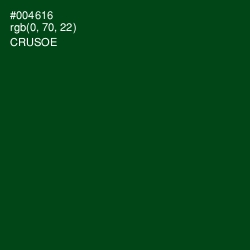 #004616 - Crusoe Color Image