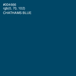 #004666 - Chathams Blue Color Image
