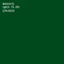 #00491D - Crusoe Color Image