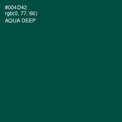 #004D42 - Aqua Deep Color Image