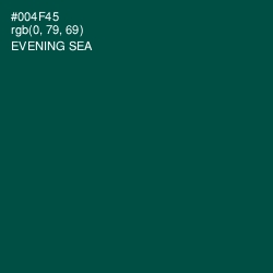 #004F45 - Evening Sea Color Image