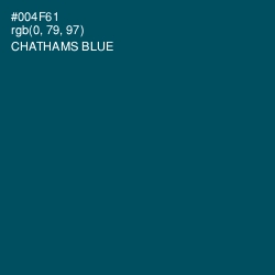 #004F61 - Chathams Blue Color Image