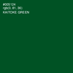 #005124 - Kaitoke Green Color Image