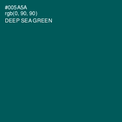 #005A5A - Deep Sea Green Color Image