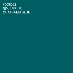 #005D62 - Chathams Blue Color Image