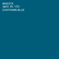 #005D7A - Chathams Blue Color Image