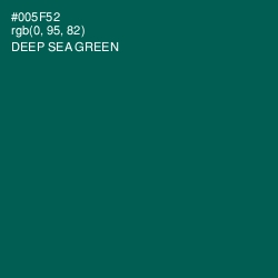 #005F52 - Deep Sea Green Color Image