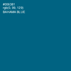 #006381 - Bahama Blue Color Image