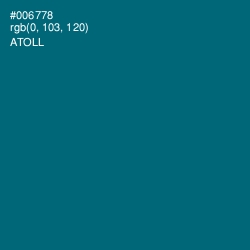 #006778 - Atoll Color Image