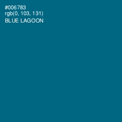 #006783 - Blue Lagoon Color Image