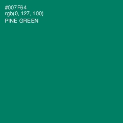 #007F64 - Pine Green Color Image