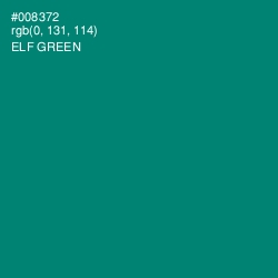 #008372 - Elf Green Color Image