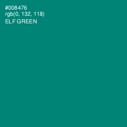 #008476 - Elf Green Color Image
