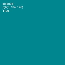 #00868E - Teal Color Image