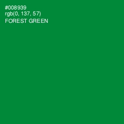 #008939 - Forest Green Color Image