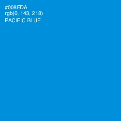 #008FDA - Pacific Blue Color Image