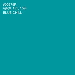 #00979F - Blue Chill Color Image