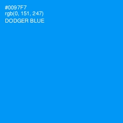 #0097F7 - Dodger Blue Color Image