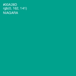 #00A28D - Niagara Color Image
