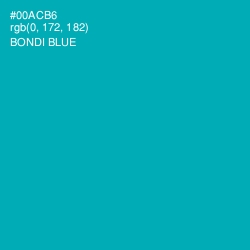 #00ACB6 - Bondi Blue Color Image
