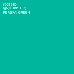 #00B69D - Persian Green Color Image