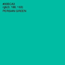 #00BCA3 - Persian Green Color Image