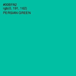 #00BFA2 - Persian Green Color Image