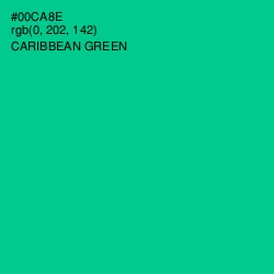 #00CA8E - Caribbean Green Color Image