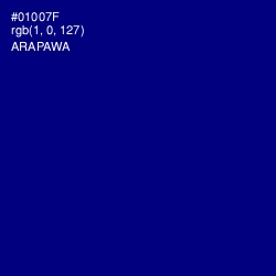 #01007F - Arapawa Color Image
