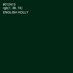 #012613 - English Holly Color Image