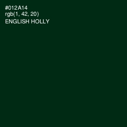 #012A14 - English Holly Color Image
