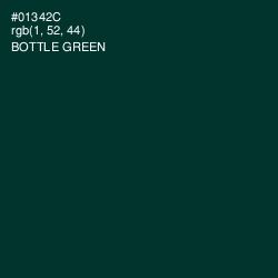 #01342C - Bottle Green Color Image