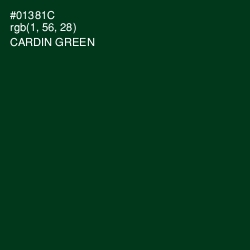 #01381C - Cardin Green Color Image